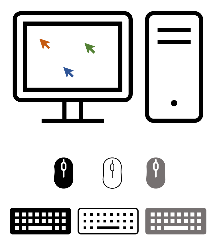 Controlling mouse pointer process